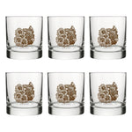 Bison Rocks Glass | Durable Design with Bison and Sunflower - Rocks Glass - Two Little Fruits - Two Little Fruits