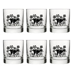 Black Dog Rocks Glass - Fun Peeing Dog Design Perfect for Whiskey, Soda, and Mixed Drinks - Rocks Glass - Two Little Fruits - Two Little Fruits