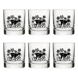 Black Dog Rocks Glass - Fun Peeing Dog Design Perfect for Whiskey, Soda, and Mixed Drinks - Rocks Glass - Two Little Fruits - Two Little Fruits