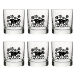 Black Dog Rocks Glass - Fun Peeing Dog Design Perfect for Whiskey, Soda, and Mixed Drinks - Rocks Glass - Two Little Fruits - Two Little Fruits