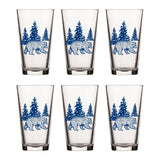 Blue Bear Pint Glass - 16 Oz Durable Glass with Charming Bear Illustration - Pint Glass - Two Little Fruits - Two Little Fruits