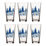 Blue Bear Pint Glass - 16 Oz Durable Glass with Charming Bear Illustration - Pint Glass - Two Little Fruits - Two Little Fruits