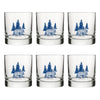 Blue Bear Screen Printed Glassware - Unique Whiskey Rocks Glass for Entertaining & Gifts, 10 Fl Oz - Rocks Glass - Two Little Fruits - Two Little Fruits