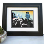 Bluebird Theater illustrated art print by Two Little Fruits