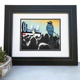 Bluebird Theater illustrated art print by Two Little Fruits