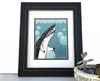 Bubbles The Great White Shark Print - High Quality Art Print 8x10 or 11x14 Inches - Paper Prints - Two Little Fruits - Two Little Fruits