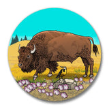 Buffalo Button Pin - 1.25" Soft - Touch Matte Finish, Weather - Resistant & Scuff - Resistant - Button Pins - Two Little Fruits - Two Little Fruits