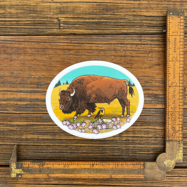 Montana Buffalo Sticker, Sticker - Two Little Fruits