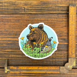 Grizzly Bear Sticker - Sticker - Two Little Fruits - Two Little Fruits