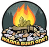 Campfire Sticker - Sticker - Two Little Fruits - Two Little Fruits