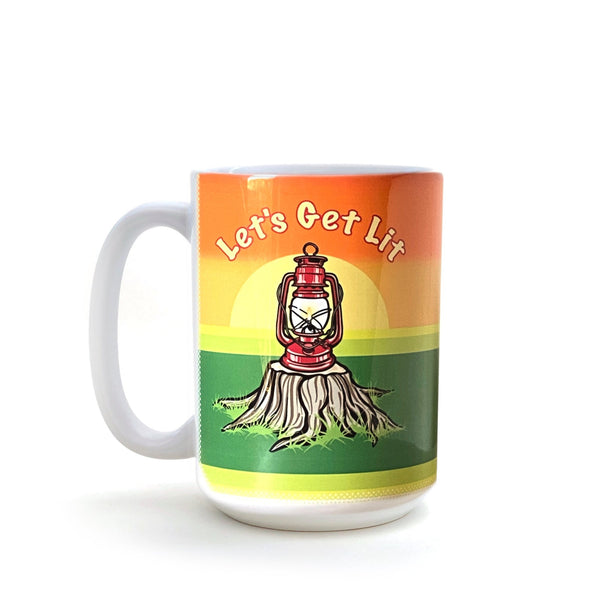 Let's Get Lit 15 Oz. Coffee Mug-Mug-Two Little Fruits
