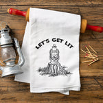 Camping Kitchen Towels - Let's Get Lit Cotton Tea Towels with Eco - Friendly Print - Tea Towels - Two Little Fruits - Two Little Fruits