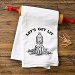 Camping Kitchen Towels - Let's Get Lit Cotton Tea Towels with Eco - Friendly Print - Tea Towels - Two Little Fruits - Two Little Fruits