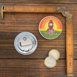 Camping Lantern illustrated magnetic bottle opener by Two Little Fruits