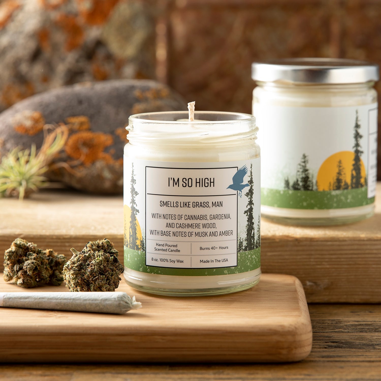 Cannabis Scented Candle - Two Little Fruits