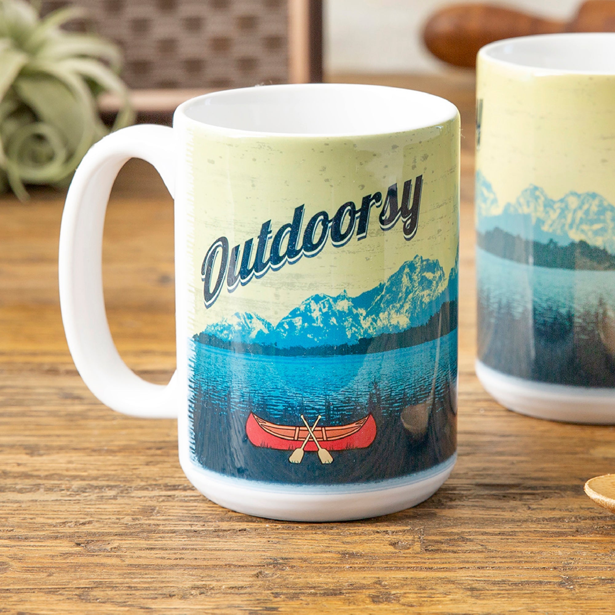 Outdoorsy Canoe 15 Oz. Coffee Mug, Mug - Two Little Fruits