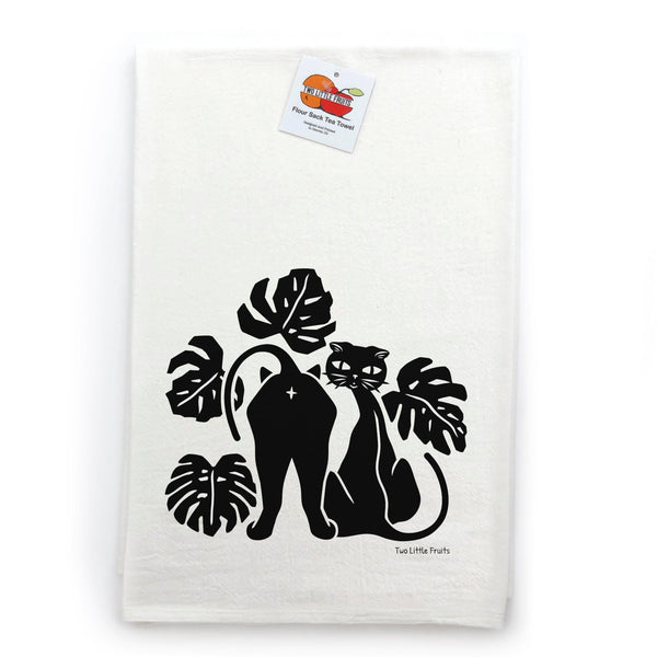 Cat Kitchen Towel - Two Little Fruits