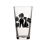 Cat Pint Glass With Monstera Leaves, 16 Fl Oz - Pint Glass - Two Little Fruits - Two Little Fruits