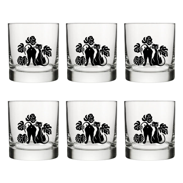 Cat Rocks Glass - Two Little Fruits