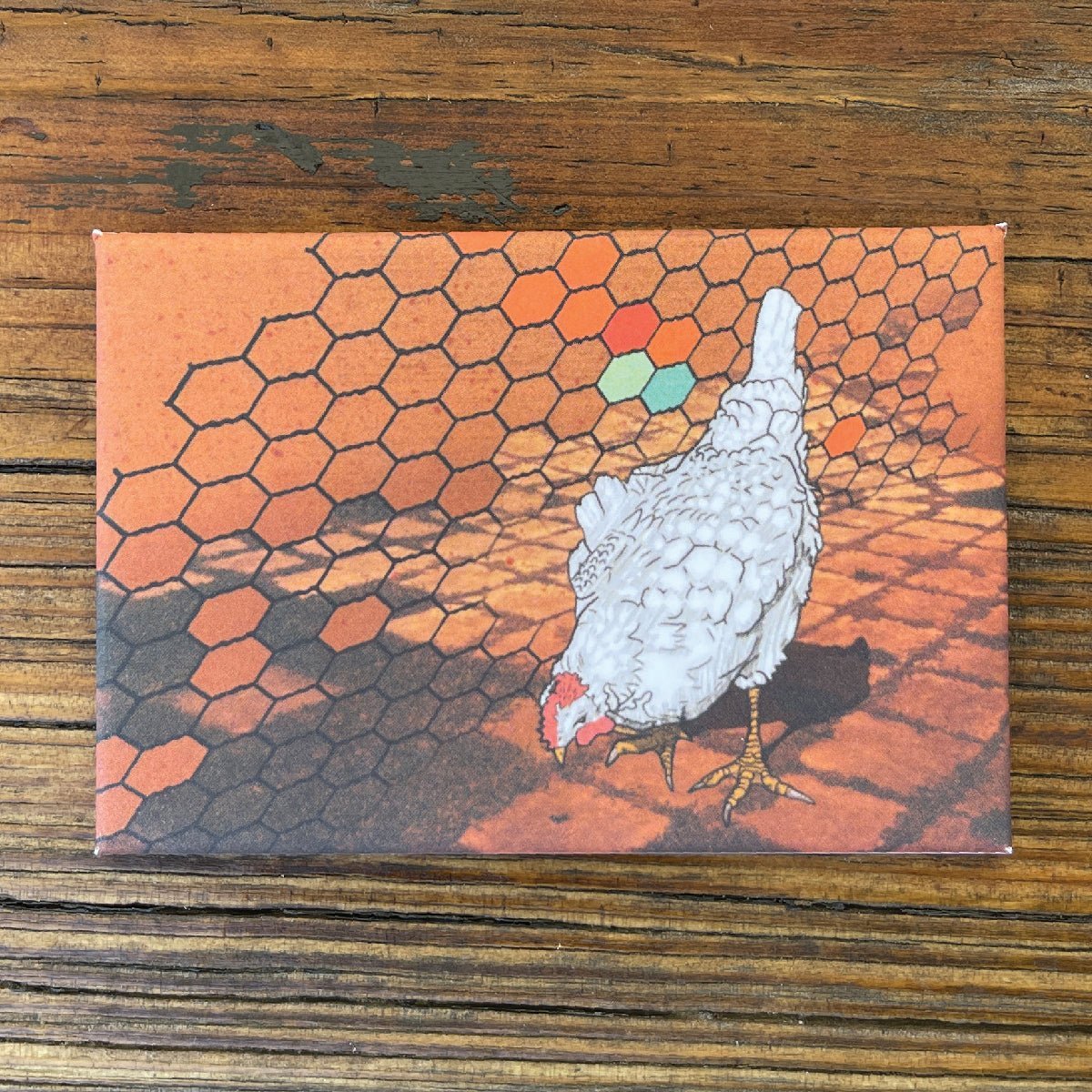 Charming Chicken Fridge Magnet - 2" x 3" Art Magnet with Strong Durable Design - Fridge Magnets - Two Little Fruits - Two Little Fruits