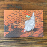Chicken illustrated fridge magnet by Two Little Fruits