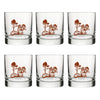 Charming Squirrel Rocks Glass - 10 Oz Brown Hobo Squirrel Design - Perfect for Whiskey or Mixed Drinks - Rocks Glass - Two Little Fruits - Two Little Fruits