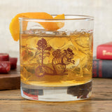Charming Squirrel Rocks Glass - 10 Oz Brown Hobo Squirrel Design - Perfect for Whiskey or Mixed Drinks - Rocks Glass - Two Little Fruits - Two Little Fruits