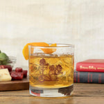 Charming Squirrel Rocks Glass - 10 Oz Brown Hobo Squirrel Design - Perfect for Whiskey or Mixed Drinks - Rocks Glass - Two Little Fruits - Two Little Fruits