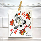 Chickadee Reusable Kitchen Towels - Eco - Friendly Swedish Dishcloth, Compostable & Durable 6.5x8 in. - Swedish Dish Cloth - Two Little Fruits - Two Little Fruits
