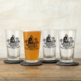 Chicken Pint Glass - 16 Oz Dishwasher Safe - Pint Glass - Two Little Fruits - Two Little Fruits