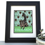 Colorado Chipmunk illustrated art print by Two Little Fruits