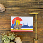 Colorado Fridge Magnets - Sport Bear Art Magnet 2" x 3" - Durable Soft - Touch Matte Finish - Fridge Magnets - Two Little Fruits - Two Little Fruits