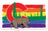 Colorado Gay Pride Stickers - Rainbow Bear Decal for Durable Personalization - Sticker - Two Little Fruits - Two Little Fruits