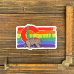 Colorado Gay Pride Stickers - Rainbow Bear Decal for Durable Personalization - Sticker - Two Little Fruits - Two Little Fruits