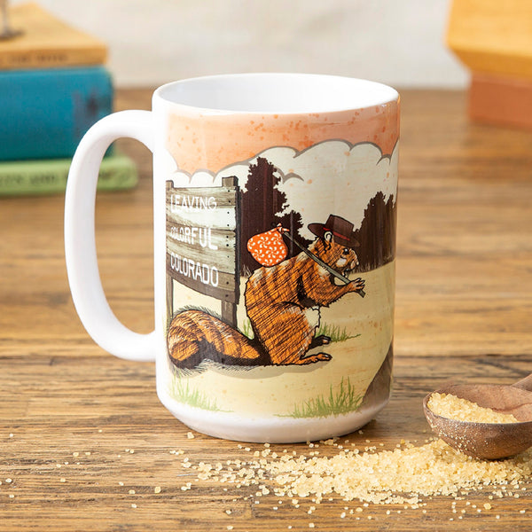 Hobo Squirrel 15 Oz. Coffee Mug, Mug - Two Little Fruits