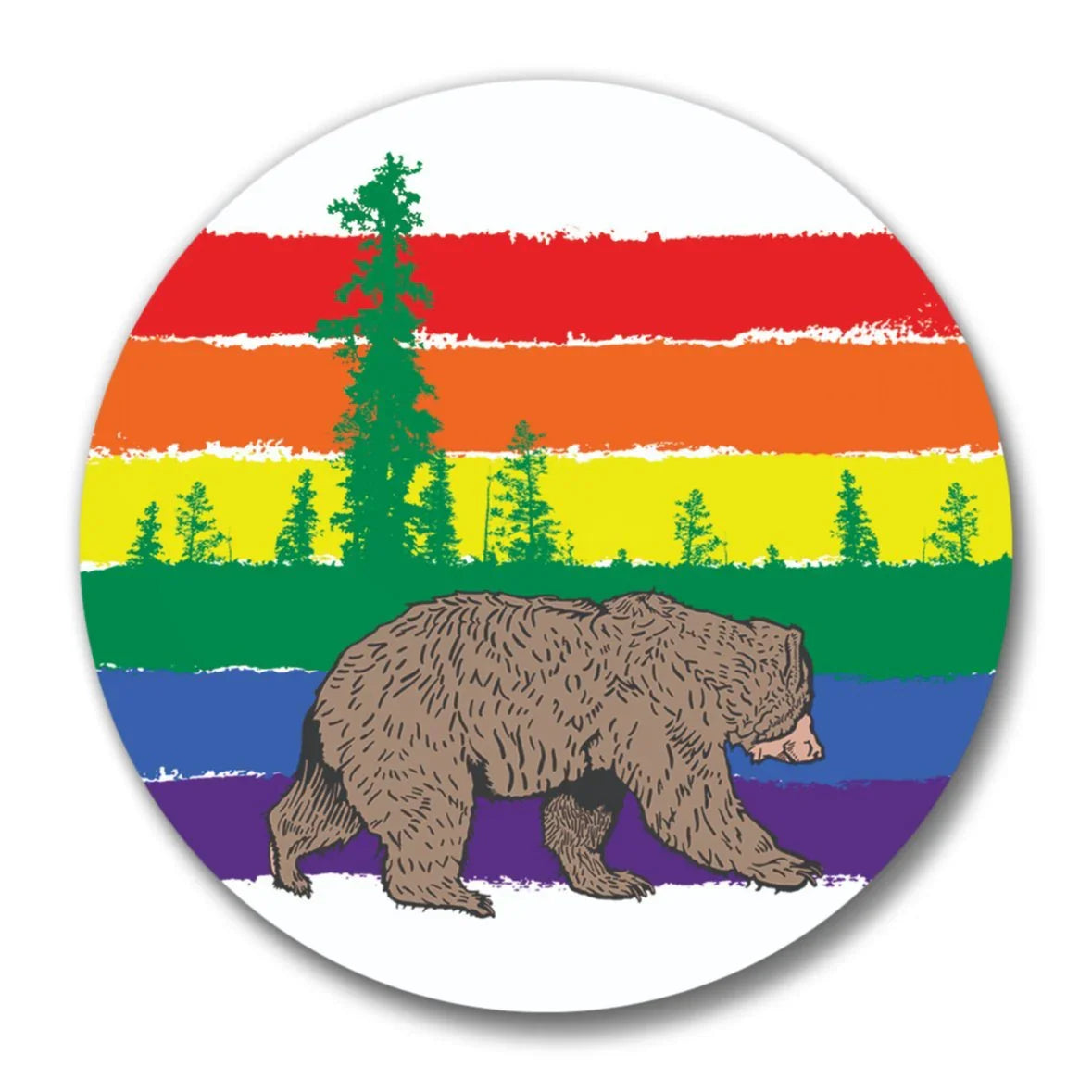 Colorful Gay Pride Bottle Opener - Rainbow Bear Magnetic with Soft - Touch Matte Finish - Soft Matte Bottle Openers - Two Little Fruits - Two Little Fruits