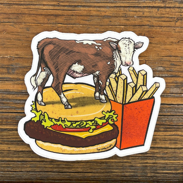 Cow Sticker - Two Little Fruits