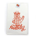 Cowboy Bear Kitchen Towel - Tea Towels - Two Little Fruits - Two Little Fruits