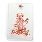 Cowboy Bear Kitchen Towel - Tea Towels - Two Little Fruits - Two Little Fruits