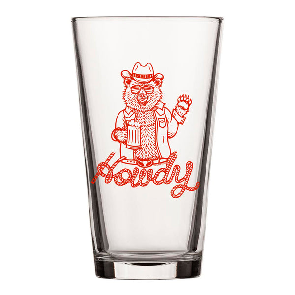 Cowboy Beer Glass - Pint Glass - Two Little Fruits - Two Little Fruits