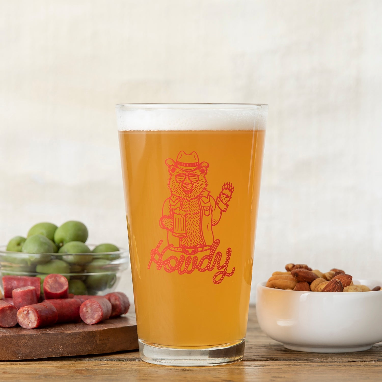 Pint Glass Don't Worry Drink Hoppy Craft Beer Glass 