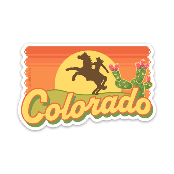 Cowgirl Laptop Sticker - Two Little Fruits