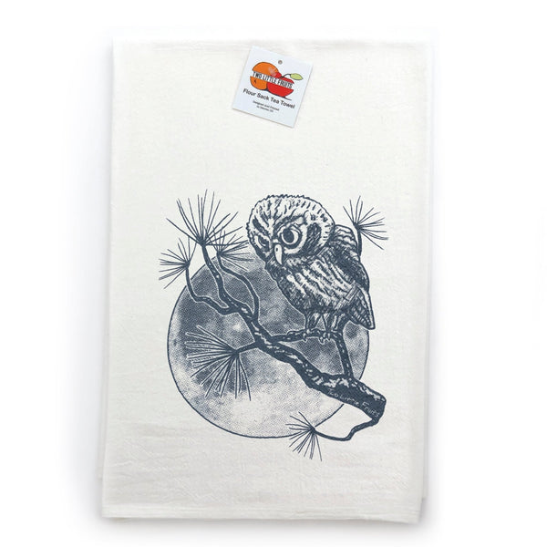 Crow and Owl Tea Towel - Tea Towels - Two Little Fruits - Two Little Fruits