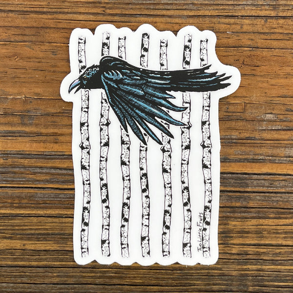 Crow Sticker - Sticker - Two Little Fruits - Two Little Fruits