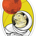 Cute Cat Stickers - Astronaut Space Cat Design, Durable & Weatherproof 3" x 4.31" Decal - Sticker - Two Little Fruits - Two Little Fruits