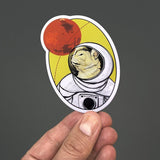 Cute Cat Stickers - Astronaut Space Cat Design, Durable & Weatherproof 3" x 4.31" Decal - Sticker - Two Little Fruits - Two Little Fruits