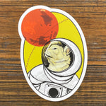 Cute Cat Stickers - Astronaut Space Cat Design, Durable & Weatherproof 3" x 4.31" Decal - Sticker - Two Little Fruits - Two Little Fruits