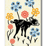 Cute Dog And Flowers Fridge Magnet - 2X3 Heavy - Duty Magnet, Perfect Dog Lover Gifts - Fridge Magnets - Two Little Fruits - Two Little Fruits