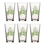 Cute Frog Pint Glass - Screen - Printed Bicycle Design - Pint Glass - Two Little Fruits - Two Little Fruits