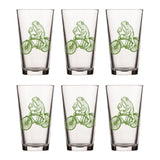Cute Frog Pint Glass - Screen - Printed Bicycle Design - Pint Glass - Two Little Fruits - Two Little Fruits